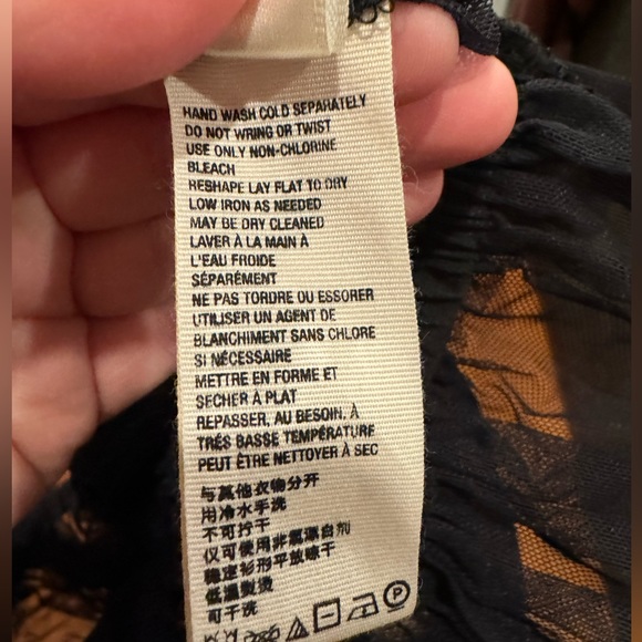 NWOT Free People Make Me Smile Crop Top | Black | Size S - Picture 5 of 6